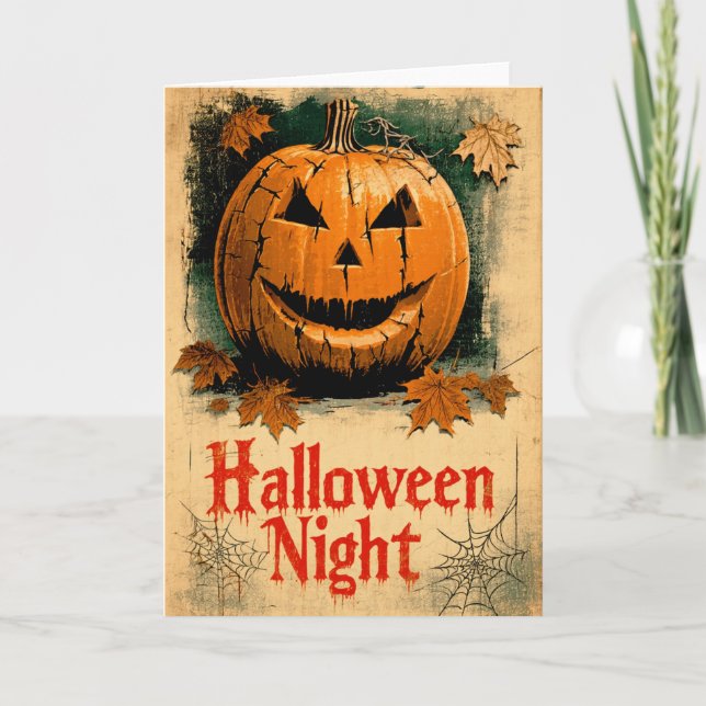 Carte Graphisme Halloween – Série inspirée des années 19 (Devant)