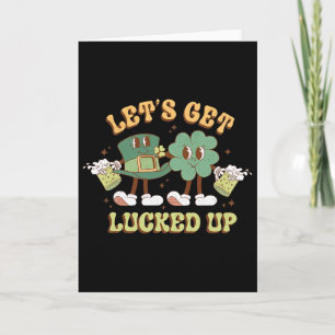 Carte Graphisme Rétro St Patty's Day Allons Nous Porter