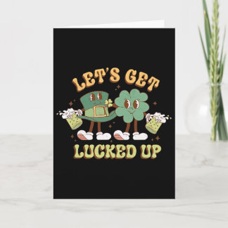 Carte Graphisme Rétro St Patty's Day Allons Nous Porter