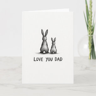 Carte "Graphite Love You Dad"