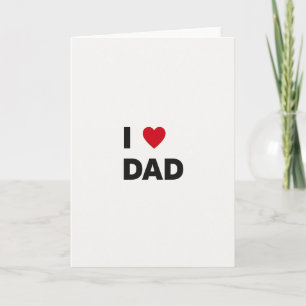 Carte gras "J'aime Papa"
