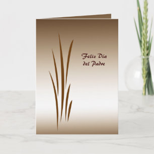 Carte Grass Dia del Padre en bronze