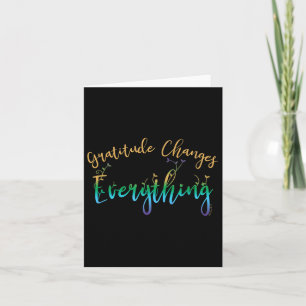 Carte Gratitude Change Tout Motivationnel Positif