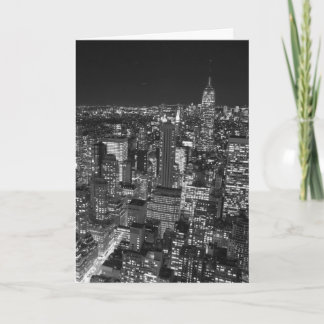 Carte Gratte-ciel New York noir et blanc