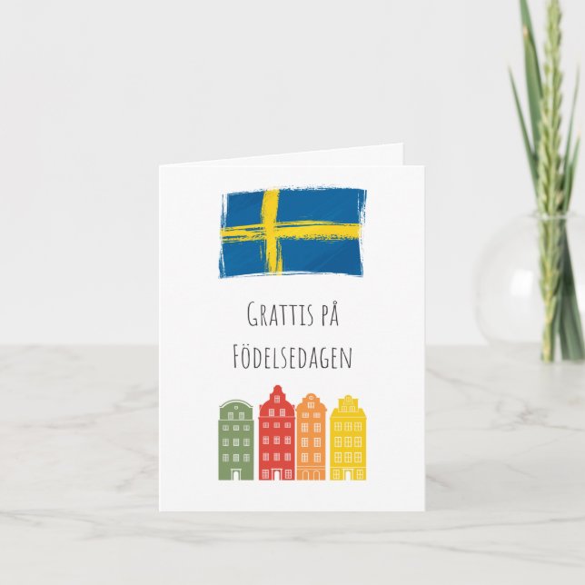 Carte Grattis på födelsedagen (Devant)