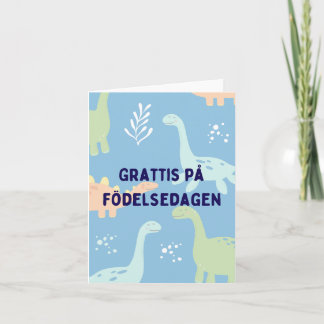 Carte Grattis på födelsedagen, anniversaire suédois