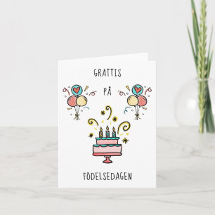 Carte Grattis på   födelsedagen de Birthday contents
