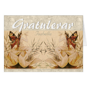 Carte Gratulationskort de la nymphe ailée de Rique