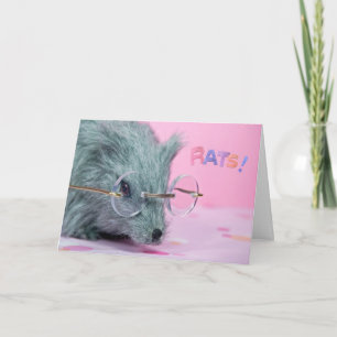 Carte Gray Rat for Get Well Soon