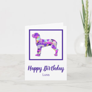 Carte Great Dane Chien Silhouette PPY&B Anniversaire