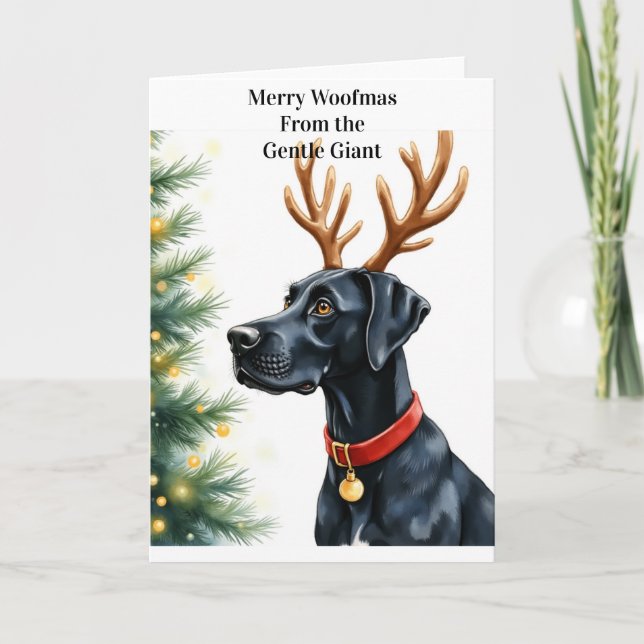Carte Great Dane Christmas  (Devant)