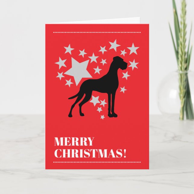 Carte Great Dane Christmas (Devant)