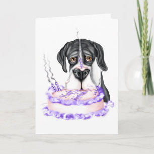 Carte Great Dane Mantle UC Birthday Cake