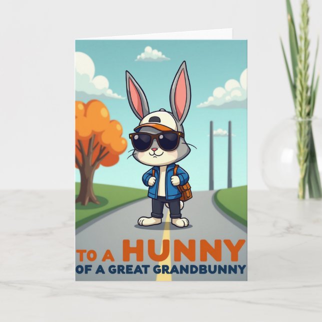 Carte Great Grandbunny Fun Road Trip Card (Devant)