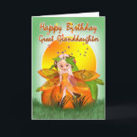 Carte Great Granddaughter Birthday Card - Moonies Citrus<br><div class="desc">Great Granddaughter Birthday Card - Moonies Citrus Fairy</div>