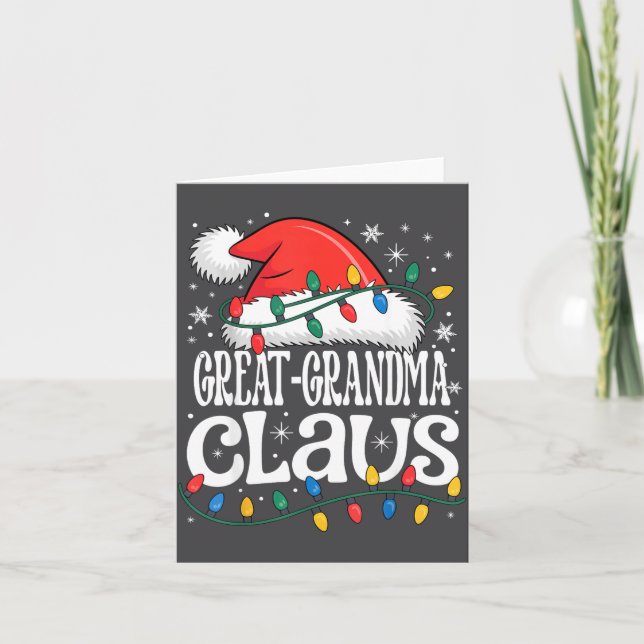 Carte Great-grandma Claus Funny Xmas Christmas Grandma H (Devant)