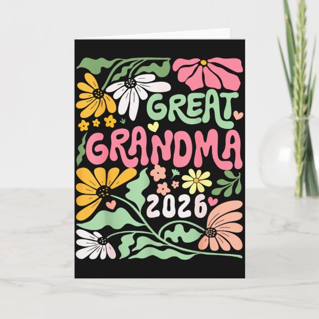 Carte Great Grandma Est. 2026 Promoted To Great Grandma  (Devant)