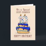 Carte Great Grandson 10e anniversaire, 10 gâteau bleu do<br><div class="desc">Les gâteaux sont un accessoire dans toute célébration d'anniversaire. Cette carte avec un gâteau bleu sur le devant fera certainement la fête de votre arrière-petit-fils en célébrant son 10e anniversaire. Envoyez-lui cette carte maintenant.</div>
