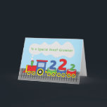 Carte Great Grandson 2e Anniversaire Colorée Train Track<br><div class="desc">Votre petit-fils le plus mignon appréciera sans aucun doute cette carte avec toutes les couleurs vives qu'elle a sur la couverture. Et bien sûr,  ce train avec les numéros un à deux va sûrement attirer son attention. Utilisez ceci pour lui saluer un joyeux 2ème anniversaire.</div>