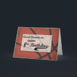 Carte Great Grandson 8e anniversaire Basketball Grand<br><div class="desc">Un arrière-petit-fils sera sûrement rempli d'excitation une fois qu'il aura reçu cette carte de vous pour son 8ème anniversaire. En raison de son amour pour le jeu de basket-ball cette carte sera spécial pour lui. LE TEXTE SUR LA COUVERTURE DE CETTE CARTE EST LE STYLE GRUNGE QUI RESSEMBLE INTENTIONNELLEMENT AU...</div>