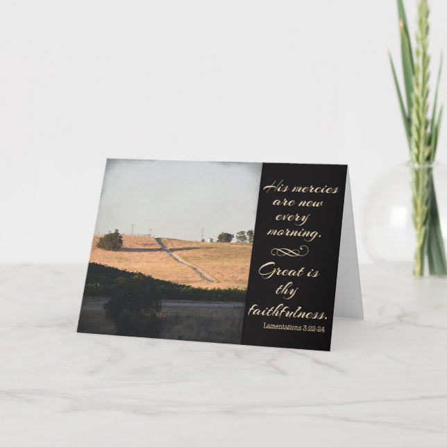 Carte Great is Thy Faithfulness Greeting Card (Devant)