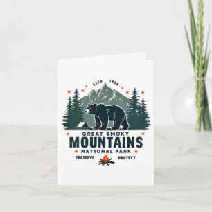 Carte Great Park Smoky Mountains Bear Randonnée Aventure