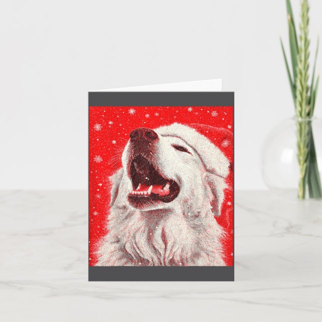 Carte Great Pyrenees Christmas  (Devant)