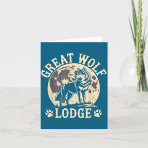 Carte Great Wolf Lodge Loup Hurleur Pleine Lune Scène Na