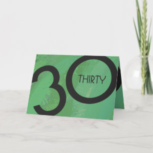 Carte Green 30 Décennie Anniversaire