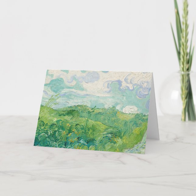Carte Green Blé Fields, Auvers par van Gogh : (Devant)