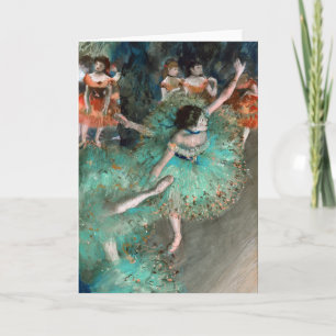 Carte Green Dancer (Danseuse Verte) Edgar Degas