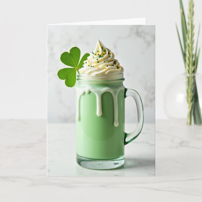 Carte Green Drink Celebration Card (Devant)