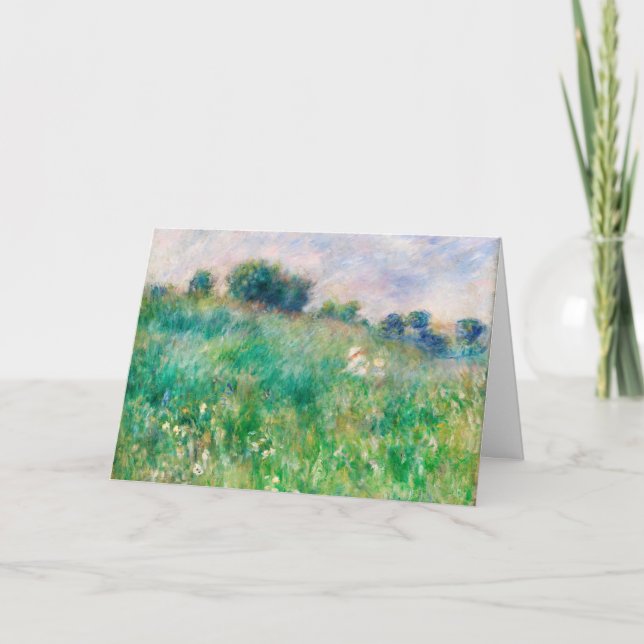 Carte Green Meadow par Renoir Impressionniste Peinture (Devant)
