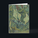 Carte Green Peacock (Empereur) Moth de Vincent van Gogh<br><div class="desc">Great Peacock Moth ou Emperor Moth de Vincent van Gogh est une peinture naturelle de post impressionnisme d'art vintage. Un géant empereur Moth vole parmi les fleurs et les plantes dans un jardin jardin. Van Gogh utilisait des papillons dans ses oeuvres comme symbole d'espoir. La Tête de la Mort est...</div>