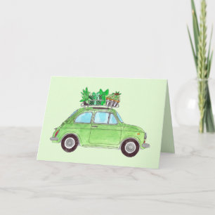 Carte Green Retro Fiat 500 Topolino