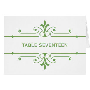 Carte Green v2 Fancy Ornamic Table Numéro