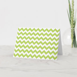 Carte Green Zigzag, Green Chevron, Motif géométrique