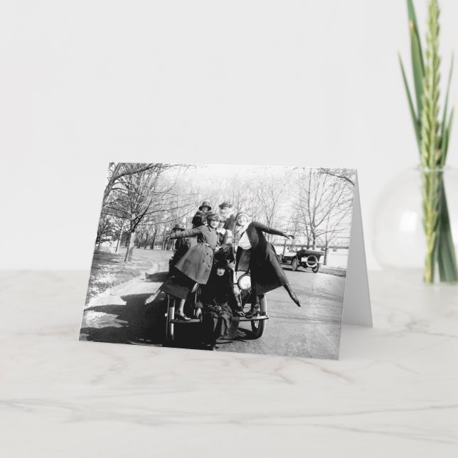 Carte Greenwich Village Glamor Girls Photo Vintage (Devant)