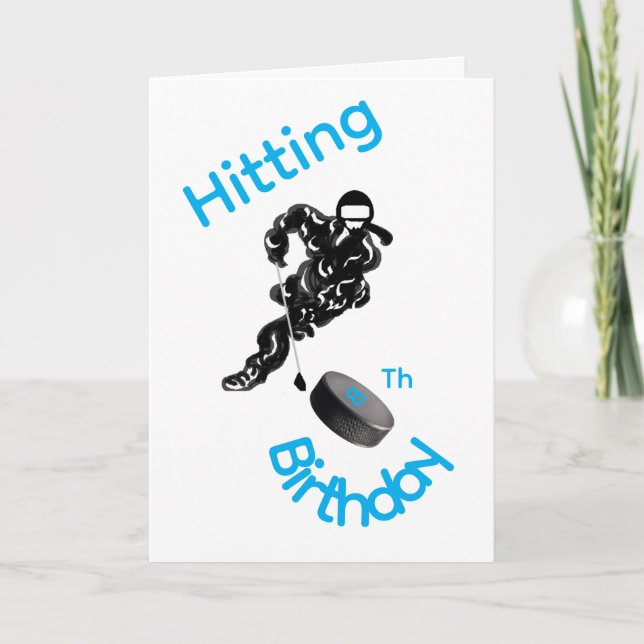 Carte Greeting Card : Hitting 8Th Birthday . (Devant)
