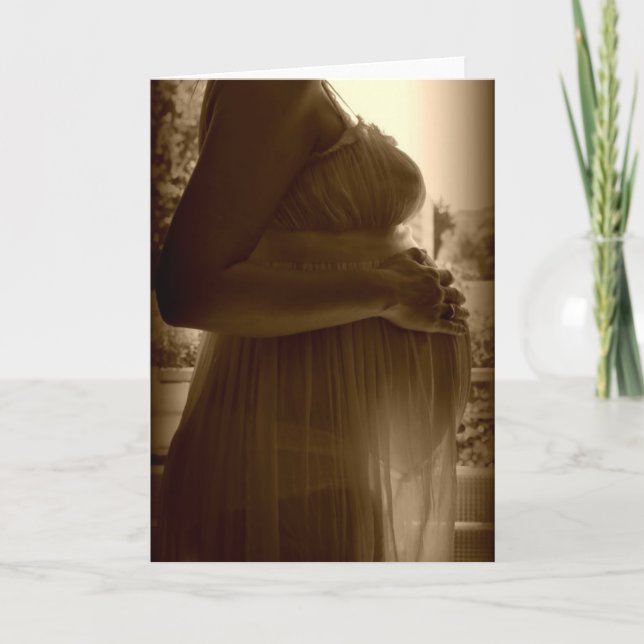 Carte Greeting card pregnancy (Devant)