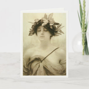 Carte Greeting Card With Hubert de Herkomer Painting