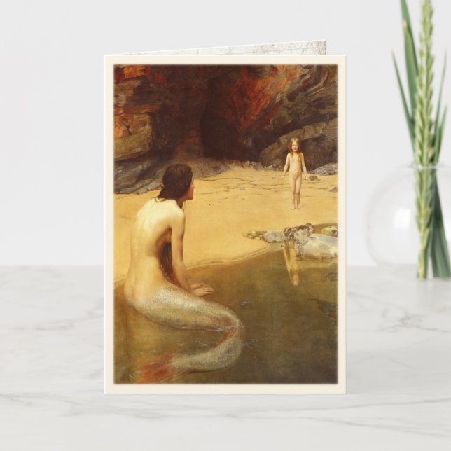 Carte Greeting Card with John Collier Painting (Devant)