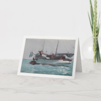 Carte Greetingcard avec la peinture de Winslow Homer