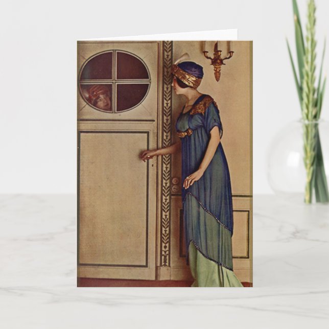 Carte GreetingCard - mode vintage (Devant)