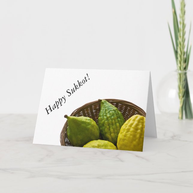 Carte Greetings for Sukkot (Devant)