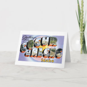 Carte Greetings from Coeur d'Alene, Idaho!
