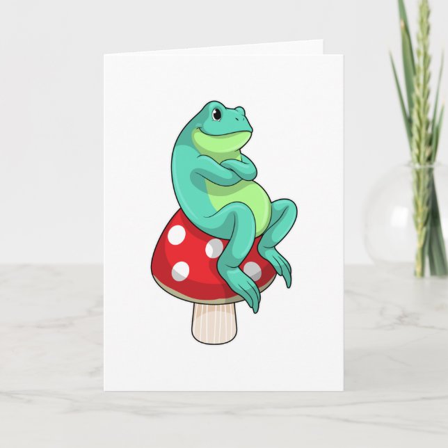 Carte Grenouille au champignon (Devant)