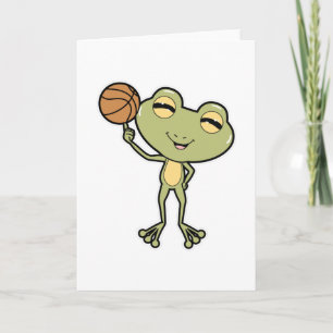 Carte Grenouille aux sports de basket-ball