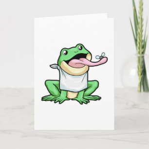 Carte Grenouille avec scarabée