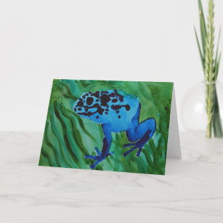 Carte Grenouille bleue